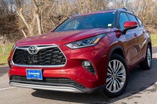 Red 2023 Toyota Highlander Platinum
