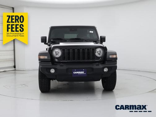 Black 2025 Jeep Wrangler Sport