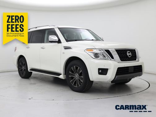 White 2020 Nissan Armada Platinum