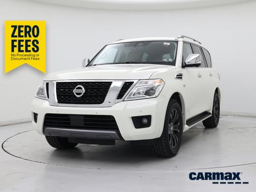 White 2020 Nissan Armada Platinum
