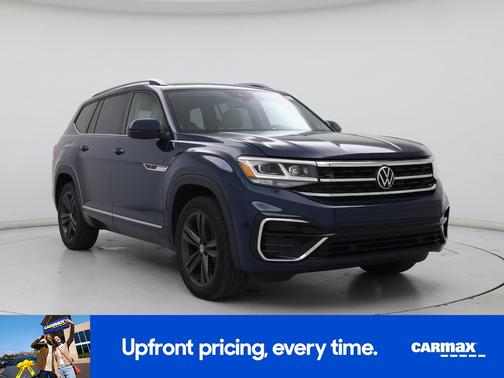 Blue 2022 Volkswagen Atlas SEL R-Line