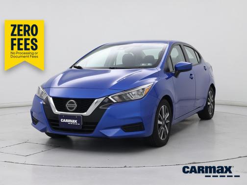 Blue 2021 Nissan Versa SV