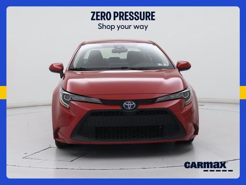 Red 2020 Toyota Corolla Hybrid LE