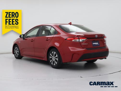 Red 2020 Toyota Corolla Hybrid LE