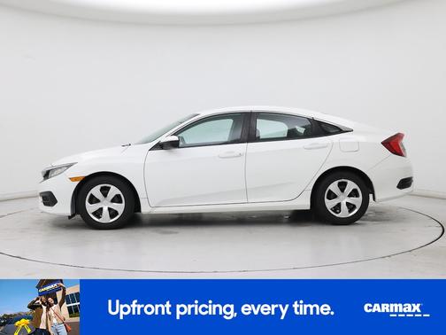 White 2018 Honda Civic LX