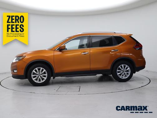 Orange 2017 Nissan Rogue SV