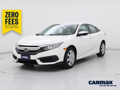 White 2016 Honda Civic LX