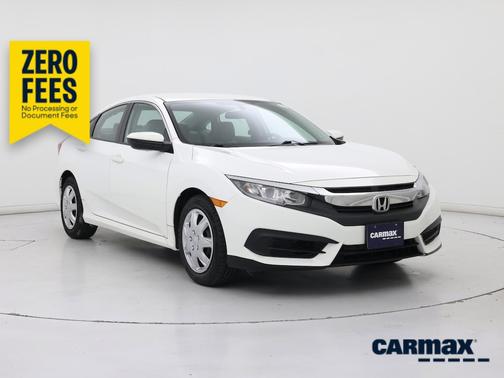 White 2016 Honda Civic LX