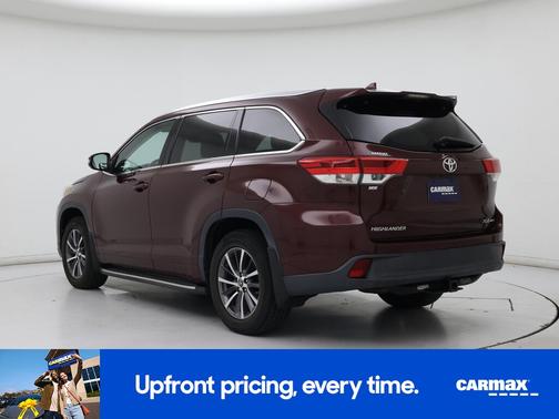 Burgundy 2018 Toyota Highlander XLE