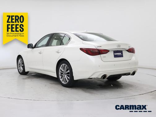 White 2022 INFINITI Q50 Luxe