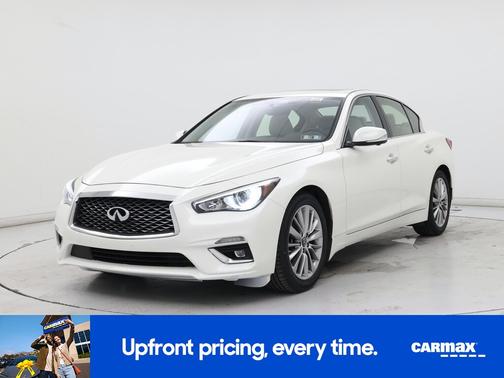 White 2022 INFINITI Q50 Luxe