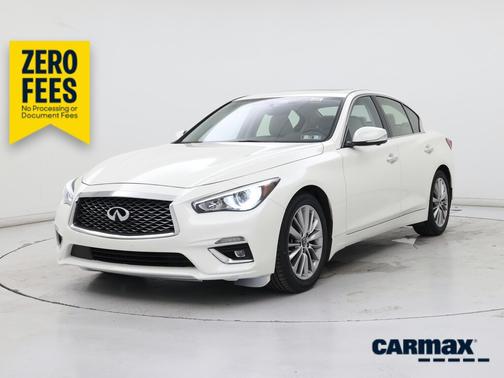 White 2022 INFINITI Q50 Luxe