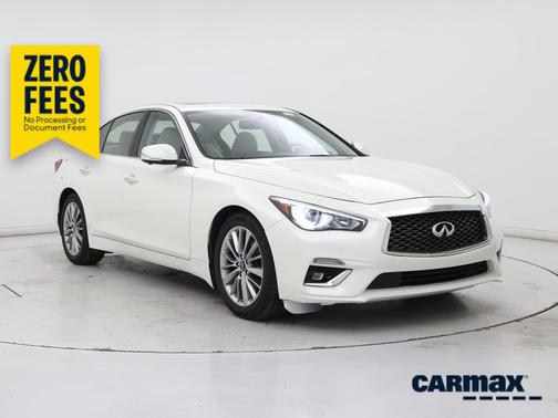 White 2022 INFINITI Q50 Luxe
