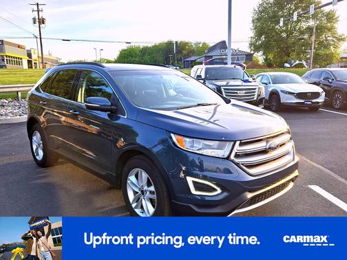 Blue 2016 Ford Edge SEL