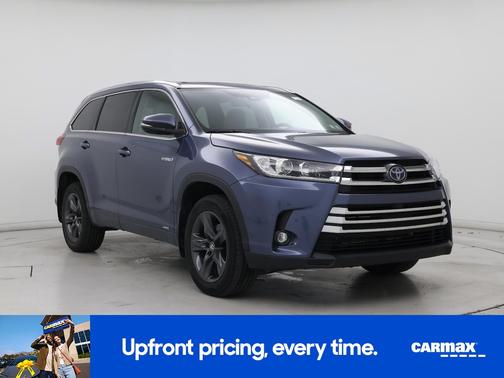 Blue 2019 Toyota Highlander Hybrid Limited Platinum