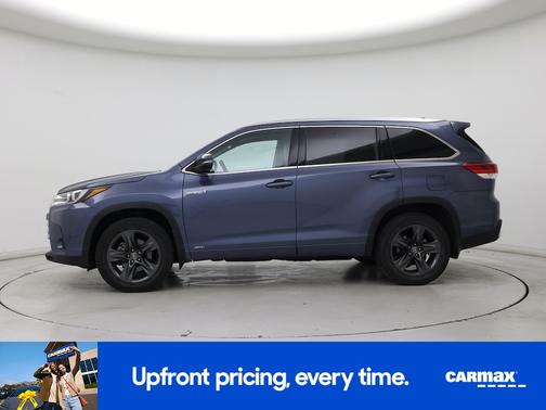 Blue 2019 Toyota Highlander Hybrid Limited Platinum
