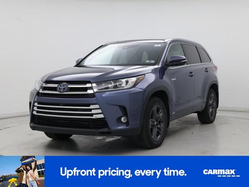 Blue 2019 Toyota Highlander Hybrid Limited Platinum