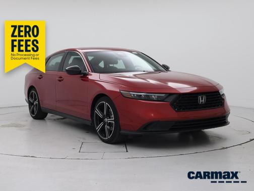 Red 2025 Honda Accord Hybrid Sport