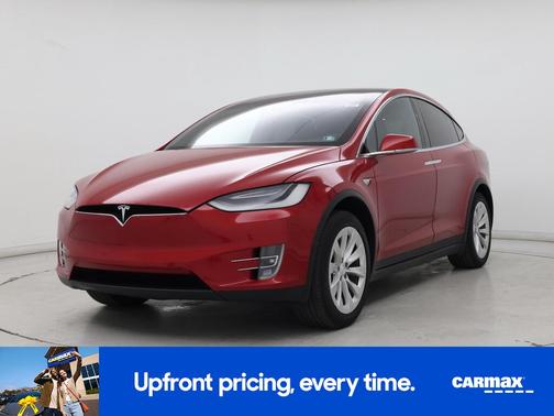 Red 2021 Tesla Model X Long Range Plus