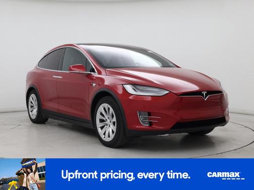 Red 2021 Tesla Model X Long Range Plus