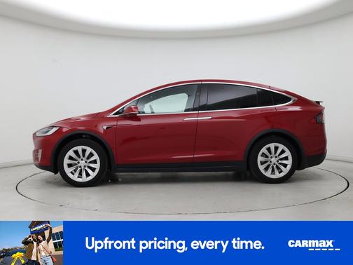 Red 2021 Tesla Model X Long Range Plus