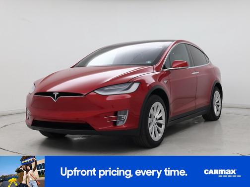 Red 2021 Tesla Model X Long Range Plus