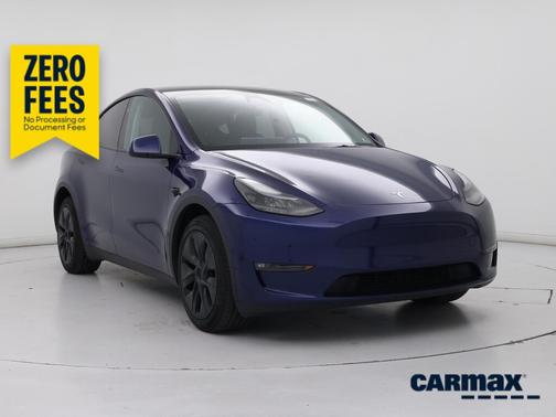 Blue 2025 Tesla Model Y Long Range