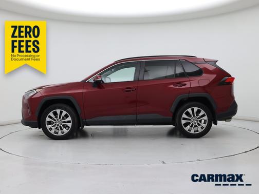Red 2021 Toyota RAV4 XLE Premium