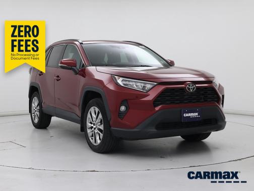 Red 2021 Toyota RAV4 XLE Premium