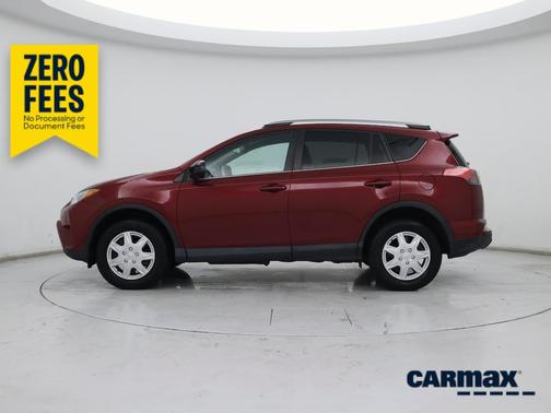 Red 2018 Toyota RAV4 LE