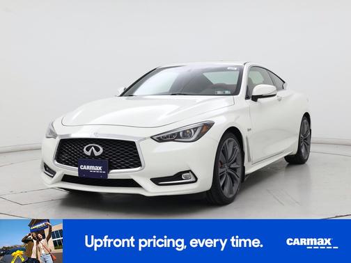 White 2018 INFINITI Q60 Red Sport 400