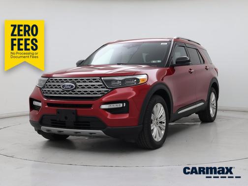 Red 2020 Ford Explorer Limited
