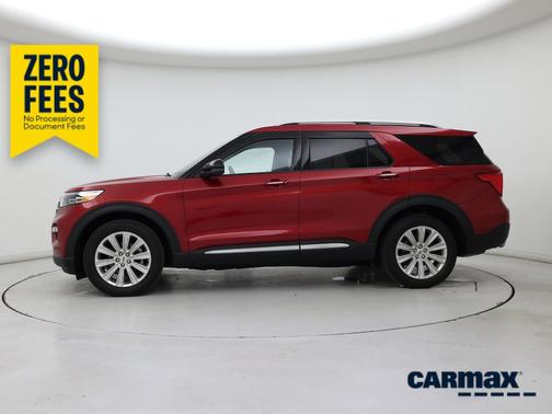 Red 2020 Ford Explorer Limited
