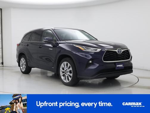 Blue 2021 Toyota Highlander Hybrid Limited