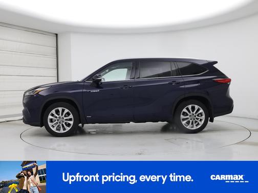 Blue 2021 Toyota Highlander Hybrid Limited