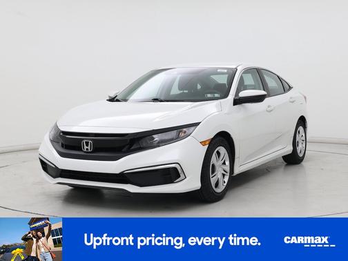 White 2019 Honda Civic LX