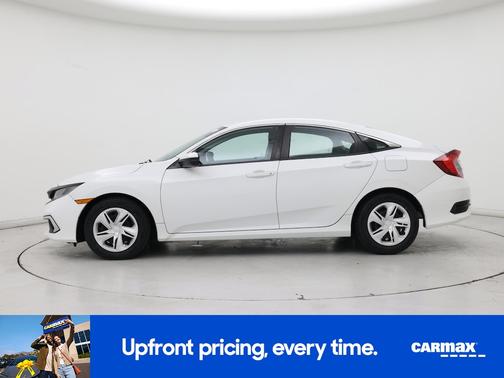 White 2019 Honda Civic LX