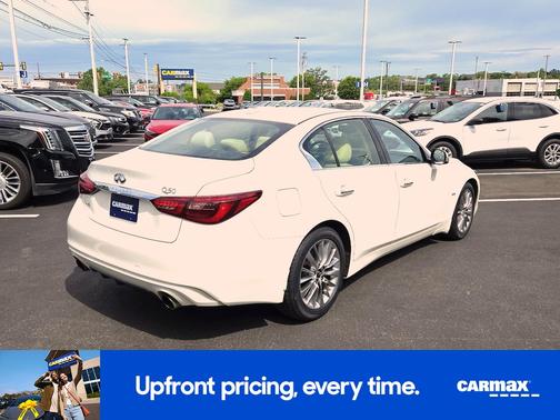 White 2020 INFINITI Q50 Luxe
