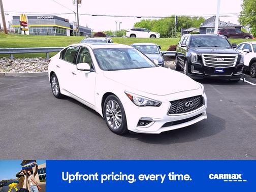White 2020 INFINITI Q50 Luxe