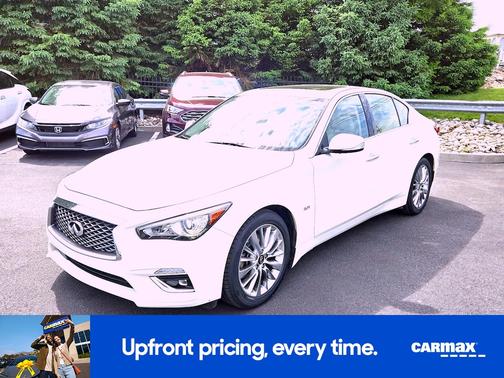 White 2020 INFINITI Q50 Luxe