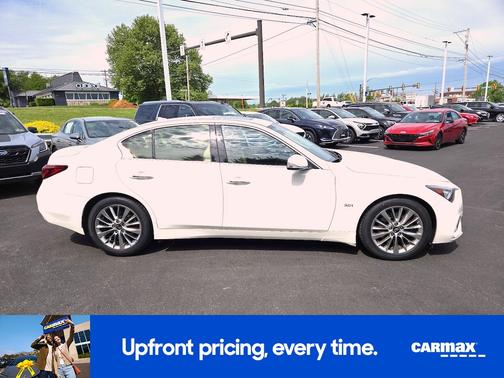 White 2020 INFINITI Q50 Luxe