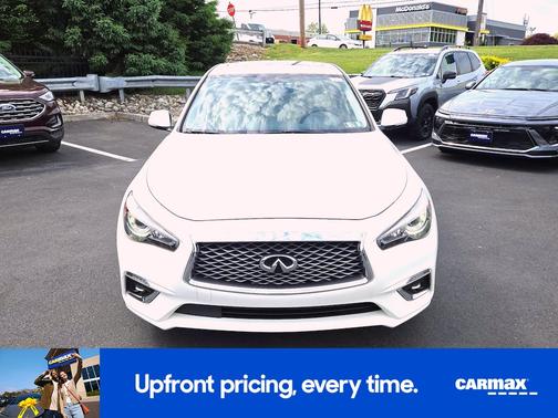 White 2020 INFINITI Q50 Luxe