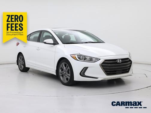 White 2018 Hyundai ELANTRA Limited