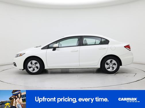White 2015 Honda Civic LX