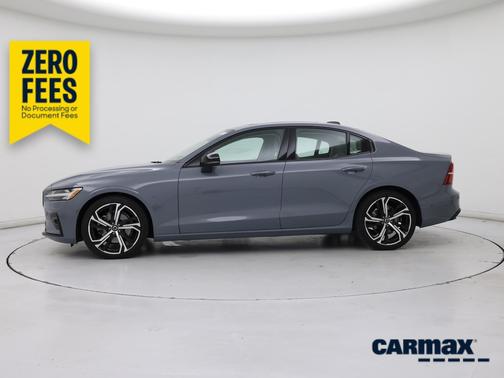 Gray 2023 Volvo S60 B5 Plus Dark Theme