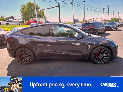 Gray 2024 Tesla Model Y Performance