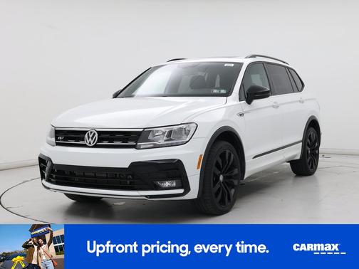 White 2021 Volkswagen Tiguan SE R-Line Black