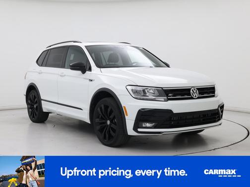 White 2021 Volkswagen Tiguan SE R-Line Black