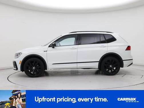 White 2021 Volkswagen Tiguan SE R-Line Black