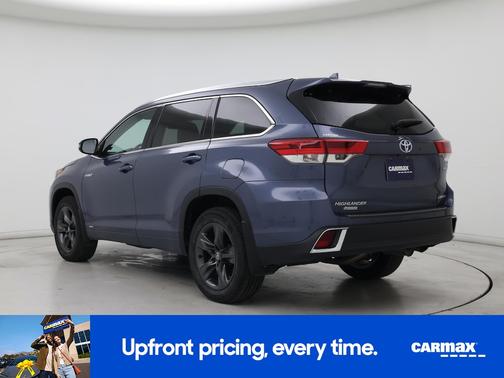 Blue 2019 Toyota Highlander Hybrid Limited Platinum